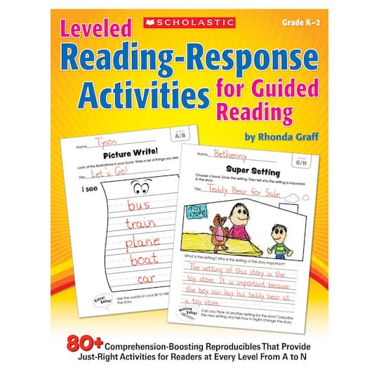Scholastic Leveled Reading-Response Activities for Guided Reading, Grade K-2